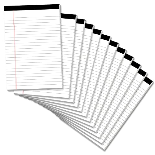 Legal Pads 12,7 x 20,3 cm Notizblock, 12 Stück, Notizblöcke, College, liniert, perforiert, Notizblock für Arbeit, Studium, tägliche Notizliste, linierte Schreibblöcke, Notizblöcke für Büro, Zuhause, Legal Pads 12,7 x 20,3 cm Notizblock, 12 Stück, Notizblöcke, College, liniert, perforiert, Notizblock für Arbeit, Studium, tägliche Notizliste, linierte Schreibblöcke, Notizblöcke für Büro, Zuhause, von PINJINGPRO