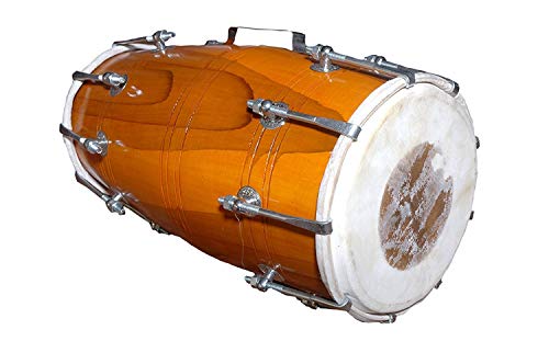 Dholak Handgefertigte Holz Dholak, BOLT TUNED mit Tasche, Folk Musikinstrument Drum Dholak von PINK-LOTUS