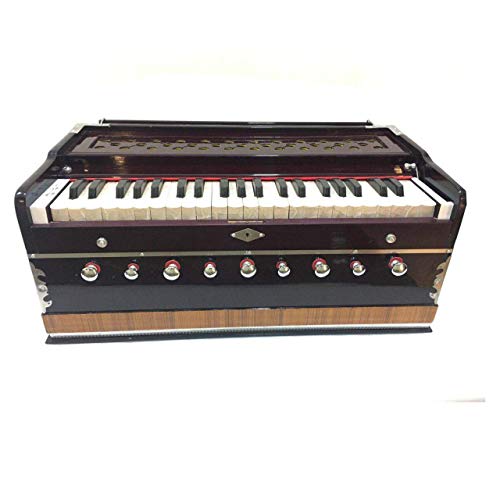 Kedar Harmonium 9 Stopper, Chudidaar Faltenbalg 42 der Taste 2 Reed Bass Male Coupler Harmonium mit Abdeckung/Indian Harmonium/Professional Harmonium Kedar Harmonium 9 Stopper, Chudidaar Faltenbalg 42 der Taste 2 Reed Bass Male Coupler Harmonium mit Abdeckung/Indian Harmonium/Professional Harmonium von PINK-LOTUS