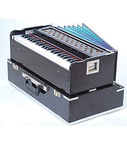 Musical Folding (Portable) Harmonium mit Kupplung Mahagoni/Indian Harmonium/Professional Harmonium/Portable Harmonium von PINK-LOTUS