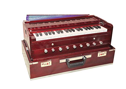 Musicals Holz tragbare Falten 3.5 Octave 9 Stopper Harmonium mit Koppler Geben Sie bitte/Indian Harmonium/Professional Harmonium/Portable Harmonium von PINK-LOTUS