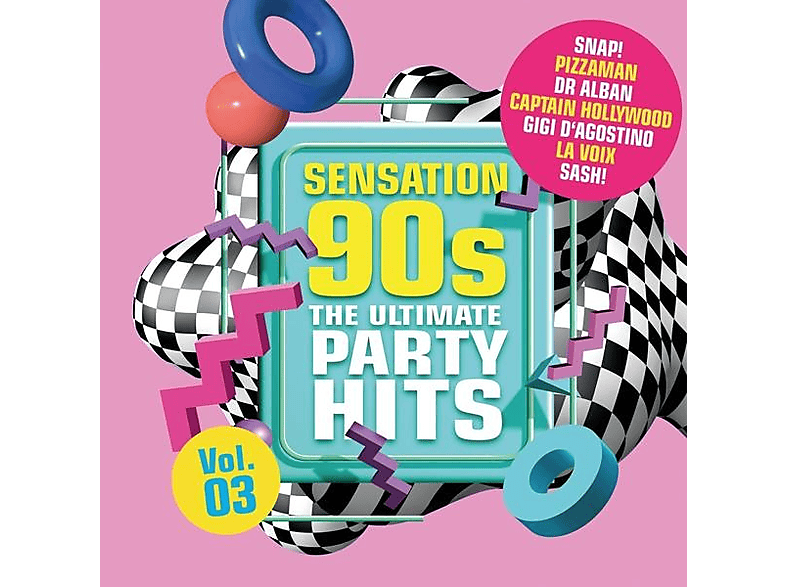 VARIOUS - Sensation 90s Vol. 3 The Ultimate Party Hits (CD) von PINK REVOL