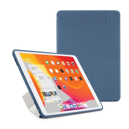 Pipetto iPad 7th Generation Hülle 2019 10.2 Zoll TPU | Origami 5-in-1 Smart Cover | Navy von PIPETTO