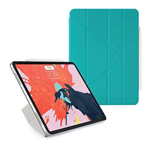 Pipetto iPad Pro Folio Pencil Case 2 Sync und Charge Defender Stand Shell Cover für Apple 5 in 1 Faltposition mit Auto Sleep/Wake Funktion – Türkis von PIPETTO