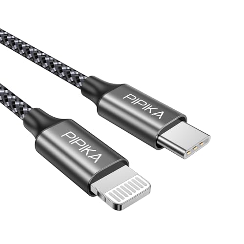 PIPIKA USB C Lightning Kabel 1M，iPhone Ladekabel[MFi Zertifiziert] Power Delivery USB C auf Lightning Kabel kompatibel mit Smartphone, iphone 14/13/12/11Pro Max/Pro/X/XS/XR/8 Plus, for Type-C Chargers von PIPIKA