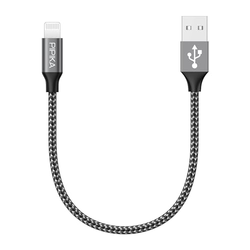 iphone Ladekabel, Lightning Kabel 0.3m iphone Ladekabel Schnellladekabel Mfi-Zertifiziert Nylon Apple Ladekabel Für Iphone 14 13 12 11 Pro Max Mini Xs Max Xr X 8 7 Plus 6 6s Plus 5s Se-Grau von PIPIKA