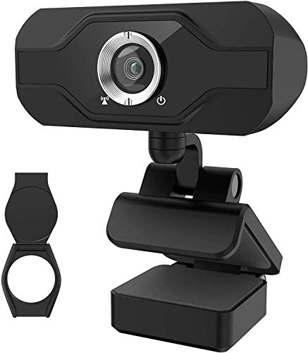 PIPRE PC-Webcam mit Mikrofon 1080P FHD, Plug-and-Play-USB-Webcam mit Datenschutzabdeckung, geeignet für Desktop- und Laptop-Meetings, Konferenzen, Zoom, Skype, Facetime, Windows, Linux und Mac von PIPRE