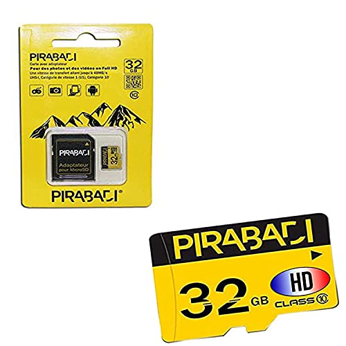 Speicherkarte Micro SD 32 GB 32 GB Original, Speicherkarte Handy, Speicher Karte | PIRABADI Ultra Extreme Pro | CAPACITE Reel | + Adapter | Marke 100% Frankreich Speicherkarte Micro SD 32 GB 32 GB Original, Speicherkarte Handy, Speicher Karte | PIRABADI Ultra Extreme Pro | CAPACITE Reel | + Adapter | Marke 100% Frankreich von PIRABADI