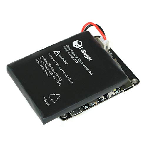 PISUGAR Pisugar2 Pro Portable 5000 mAh UPS Lithium Battery Power Module Platform for Every Raspberry Pi 3B/3B+/4B Model Accessories (Not Include Raspberry Pi) von PISUGAR