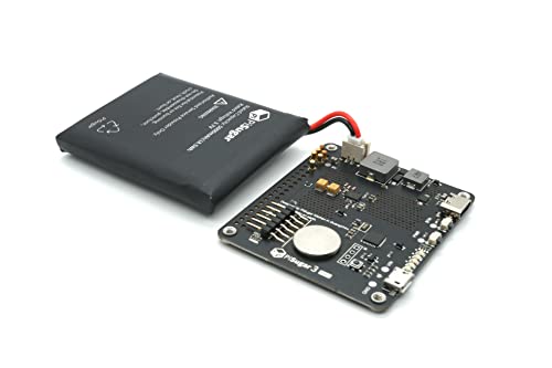 Pisugar 3 Plus Tragbares 5000 mAh USV-Lithium-Batterie-Powermodul Plattform f?r jedes Raspberry Pi 3B/3B+/4B Modell, Zubeh?r Handgriff (nicht im Lieferumfang enthalten) von PISUGAR