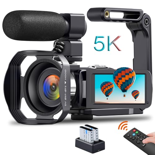 Videokamera 5K Camcorder, HD 64MP 30FPS IR Nachtversion Vlogging Kamera, 3.0-Zoll Touchscreen WiFi 18X Zoom Digitalkamera YouTube Camera Recorder mit Mikrofon, Fernbedienung, Gegenlichtblende, 2 Akku Videokamera 5K Camcorder, HD 64MP 30FPS IR Nachtversion Vlogging Kamera, 3.0-Zoll Touchscreen WiFi 18X Zoom Digitalkamera YouTube Camera Recorder mit Mikrofon, Fernbedienung, Gegenlichtblende, 2 Akku von PITIKI