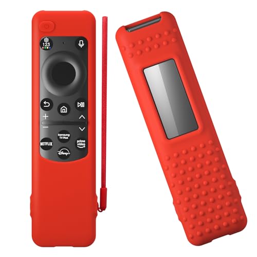 2023 Samsung Smart TV Solar Remote BN59-01432 BN59-01436B BN59-01392B TM2360E TM2360F Silikon-Schutzhülle mit Umhängeband, Rot 2023 Samsung Smart TV Solar Remote BN59-01432 BN59-01436B BN59-01392B TM2360E TM2360F Silikon-Schutzhülle mit Umhängeband, Rot von PIUAMUNKJ