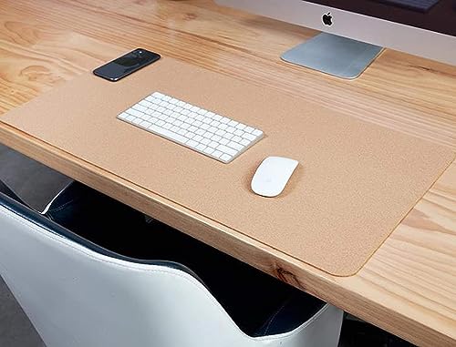 Umweltfreundliches Kork-Schreibtisch-Mauspad, weiche glatte Oberfläche, PU-Leder, Tischschutzabdeckung, erweiterte Laptop-Tastenbreite Schreibtisch-Gaming-Schreibunterlage von PIURUF