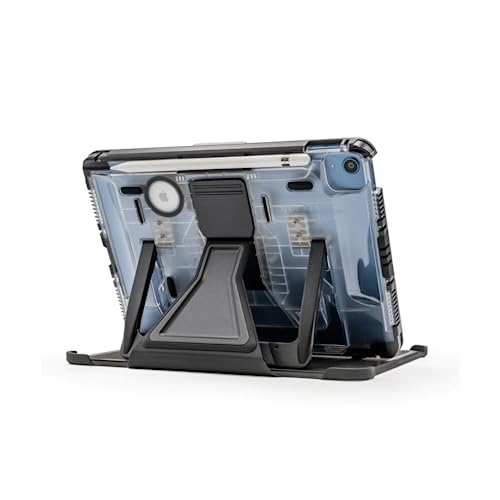PIVOT A22A Atlas Tablet-Schutzhülle für iPad (10. Generation), 360-Grad-Schutz, für professionelle Piloten, allgemeine Luftfahrt, transparenter Korpus, schwarzer Clip von PIVOT