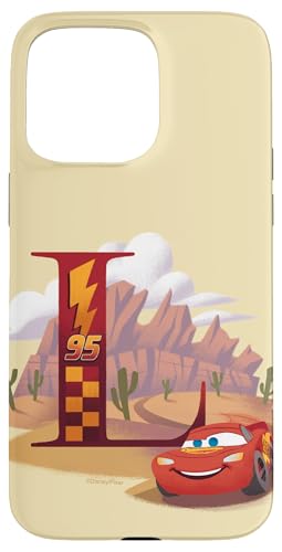Hülle für iPhone 15 Pro Max Disney & Pixar Alphabet Monogramm Buchstabe L Lightning McQueen von PIXAR