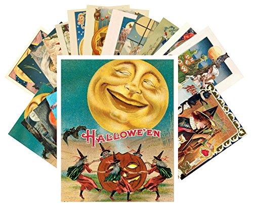 24 Postkarten Halloween Pinup Witch Vintage Greeting Cards Reprint von PIXILUV