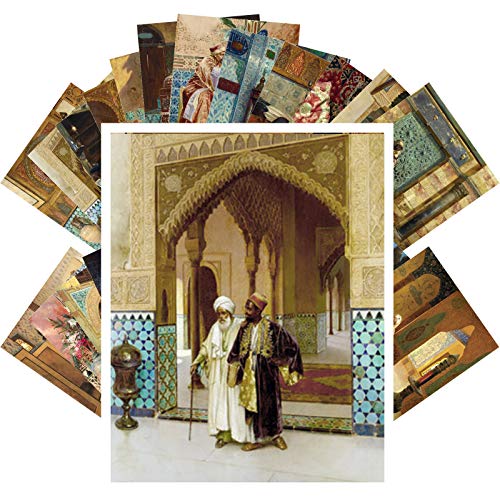 PIXILUV Vintage-Postkarten 24 Stück orientalische antike Lebensszenen, antikes Museum, Malerei von Rudolph Ernst Retro-Poster Nachdruck von PIXILUV