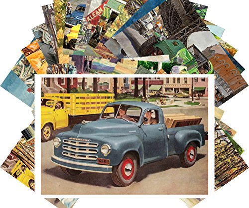 Postkarten 24pcs Studebaker Truck Commercial Car Classic Vintage Advert Poster von PIXILUV