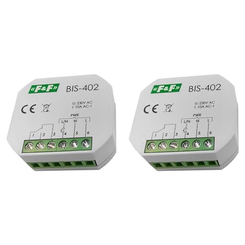 PK Stromstoßschalter, elektronisch, UP, 230V/10A (Packung mit 2) von PK