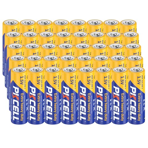 AA Batterien, 1,5 V, hohe Leistung, Zink, Carbon, Batterien für Spielzeug, Fernbedienungen, Leuchten, 40 Stück PKCELL AA Batterien, 1,5 V, hohe Leistung, Zink, Carbon, Batterien für Spielzeug, Fernbedienungen, Leuchten, 40 Stück PKCELL von PKCELL