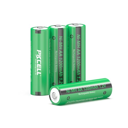 PKCELL AA Akku NIMH Wiederaufladbar Batterien 1200mAh 1,2V Vorgeladen für Solarlampen,4 Stück PKCELL AA Akku NIMH Wiederaufladbar Batterien 1200mAh 1,2V Vorgeladen für Solarlampen,4 Stück von PKCELL