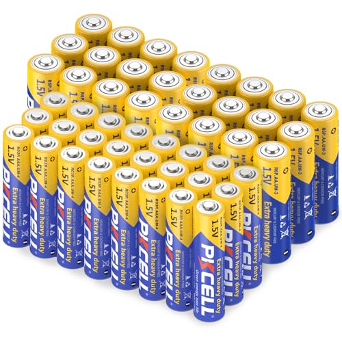 PKCELL Batterien AAA/R6P 24 Stück + Batterien AAA /R03P 24 Stück,Carbon Zinc Einwegbatterien für LED Kerzen Uhren Fernbedienungen Taschenlampen PKCELL Batterien AAA/R6P 24 Stück + Batterien AAA /R03P 24 Stück,Carbon Zinc Einwegbatterien für LED Kerzen Uhren Fernbedienungen Taschenlampen von PKCELL