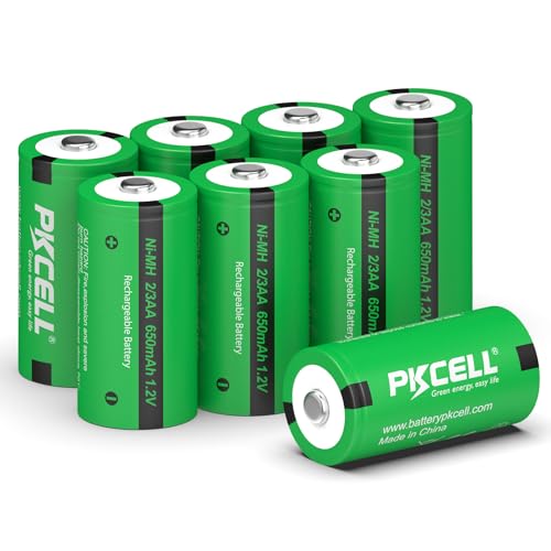 PKCELL Wiederaufladbare Batterie NIMH 2/3AA 1,2V Akku(Nicht AA、AAA、2/3AAA) 650 mAh für Solarlampen, 8 Stück von PKCELL