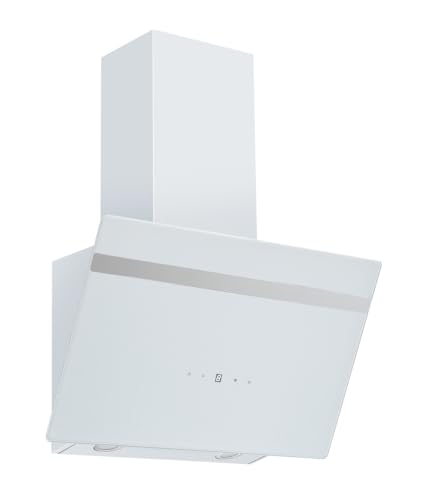PKM Dunstabzugshaube S20-60AWTH | weiß | 60cm Breite | Display mit Touch Control von PKM