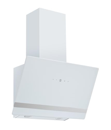 PKM Dunstabzugshaube S21-60AWTH | weiß | 60cm Breite | Display mit Touch Control von PKM