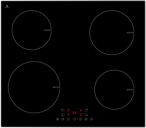 PKM IN 4 B3 G Induktions-Glaskeramikkochfeld | 4-fach Booster | Touch Control | Timer | Stop & Go Funktion | Edelstahlrahmen | Abschaltautomatik PKM IN 4 B3 G Induktions-Glaskeramikkochfeld | 4-fach Booster | Touch Control | Timer | Stop & Go Funktion | Edelstahlrahmen | Abschaltautomatik von PKM