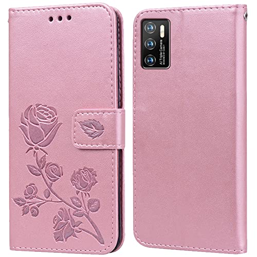 Hülle für Cubot P50 Handyhülle,Klappbar Tasche Case,Standfunktion,Kartenfach,Silikon Bumper,Stoßfeste Schutzhülle Cover für Cubot P50 von PKQTOP