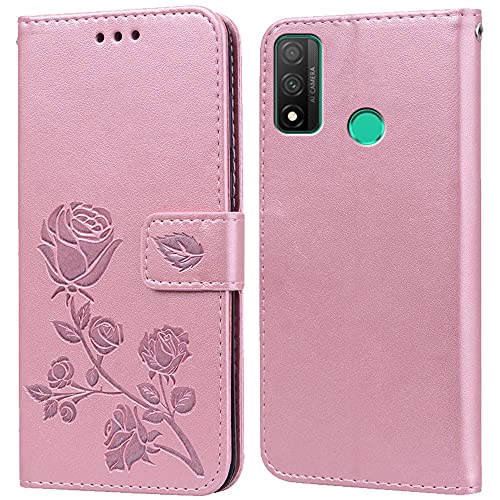 Hülle für Huawei P Smart 2020 Handyhülle,Klappbar Tasche Case,Standfunktion,Kartenfach,Silikon Bumper,Stoßfeste Schutzhülle Cover für Huawei P Smart 2020 von PKQTOP