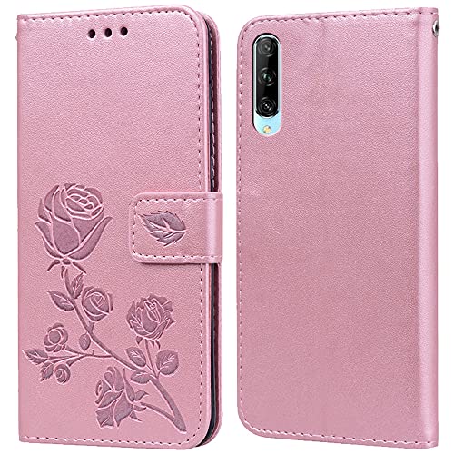 Hülle für Huawei P Smart Pro/Honor 9X Pro Handyhülle,Klappbar Tasche Case,Standfunktion,Kartenfach,Silikon Bumper,Stoßfeste Schutzhülle Cover für Huawei P Smart Pro/Honor 9X Pro von PKQTOP