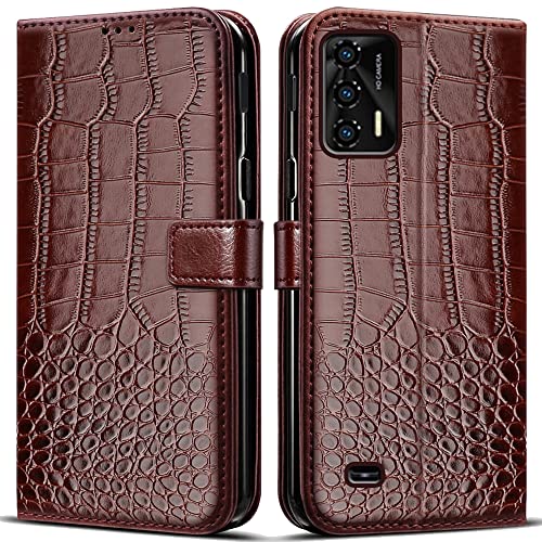 Hülle für Oukitel C31 Handyhülle,Klappbar Tasche Case,Standfunktion,Kartenfach,Silikon Bumper,Stoßfeste Schutzhülle Cover für Oukitel C31 von PKQTOP