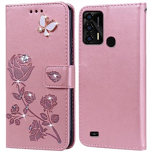 Hülle für Oukitel C31 Pro Handyhülle,Klappbar Tasche Case,Standfunktion,Kartenfach,Silikon Bumper,Stoßfeste Schutzhülle Cover für Oukitel C31 Pro von PKQTOP