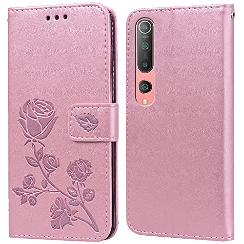 Hülle für Xiaomi Mi 10/Mi 10 Pro Handyhülle,Klappbar Tasche Case,Standfunktion,Kartenfach,Silikon Bumper,Stoßfeste Schutzhülle Cover für Xiaomi Mi 10/Mi 10 Pro von PKQTOP