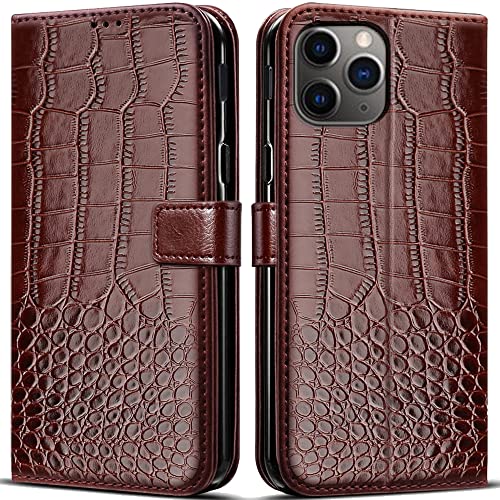 Hülle für iPhone 11 Pro Handyhülle,Klappbar Tasche Case,Standfunktion,Kartenfach,Silikon Bumper,Stoßfeste Schutzhülle Cover für iPhone 11 Pro(5.8") von PKQTOP