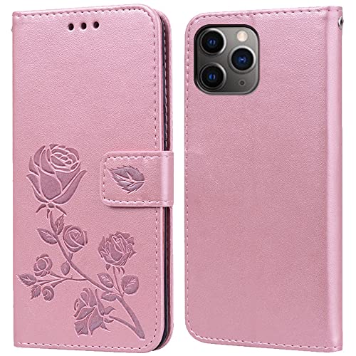 Hülle für iPhone 11 Pro Max Handyhülle,Klappbar Tasche Case,Standfunktion,Kartenfach,Silikon Bumper,Stoßfeste Schutzhülle Cover für iPhone 11 Pro Max(6.5") von PKQTOP
