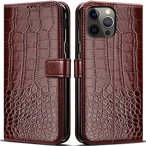 Hülle für iPhone 13 Pro Handyhülle,Klappbar Tasche Case,Standfunktion,Kartenfach,Silikon Bumper,Stoßfeste Schutzhülle Cover für iPhone 13 Pro(6.1") von PKQTOP