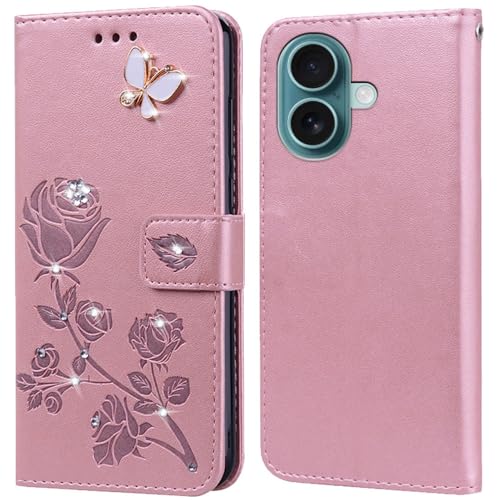 PKQTOP Hülle für iPhone 16 Handyhülle,Klappbar Tasche Case,Standfunktion,Kartenfach,Silikon Bumper,Stoßfeste Schutzhülle Cover für iPhone 16 PKQTOP Hülle für iPhone 16 Handyhülle,Klappbar Tasche Case,Standfunktion,Kartenfach,Silikon Bumper,Stoßfeste Schutzhülle Cover für iPhone 16 von PKQTOP