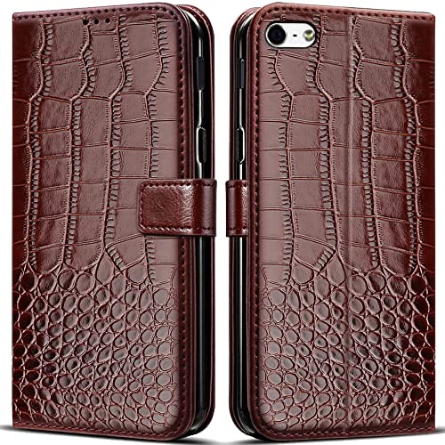 PKQTOP Hülle für iPhone 6/6S Handyhülle,Klappbar Tasche Case,Standfunktion,Kartenfach,Silikon Bumper,Stoßfeste Schutzhülle Cover für iPhone 6/6S(4.7") von PKQTOP