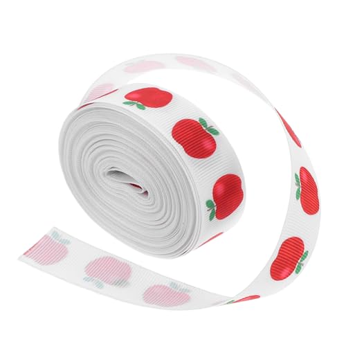 PLAFOPE 1 Roll School Ribbon Apfelmuster -wickelband Für DIY -handwerk Zurück in Die Schule Und Die Schule Dekoration Abschlusskranzband von PLAFOPE