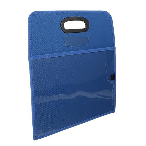 PLAFOPE 1 Stück Trocken Abwischbarer Beutel Wischen Tücher Geld Spender Wiederverwendbar Spülbar Müll Taschen Recycling Deckel Karte Zusammenklappbar Wasserdicht Behälter Korb Blue Plastik von PLAFOPE