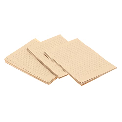 PLAFOPE 100Blätter Vintage Briefpapier Liniert Hochwertiges Kraftpapier für Briefe und Kalligraphie Kreative und Freunde PLAFOPE 100Blätter Vintage Briefpapier Liniert Hochwertiges Kraftpapier für Briefe und Kalligraphie Kreative und Freunde von PLAFOPE