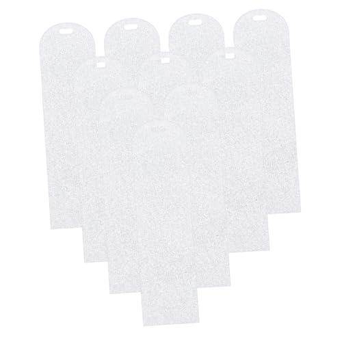 PLAFOPE 10pcs DIY Leeres Acryl -lesezeichen Buchmarker Zum Lesen Des Unbemalten Lesezeichens Für Crafts Graffiti Acryl -lesezeichen Tragbare Lesezeichen Für Zuhause von PLAFOPE