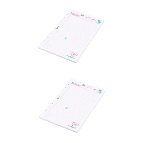 PLAFOPE 2 Stk A5-papiernachfüllungen Monatliche Planerpapier-nachfüllungen A5 to Do Liste Planer Nachfüllpapier Leere Planer-nachfüllungen Liniertes Notizbuch A5 Zeitschrifteneinsätze von PLAFOPE