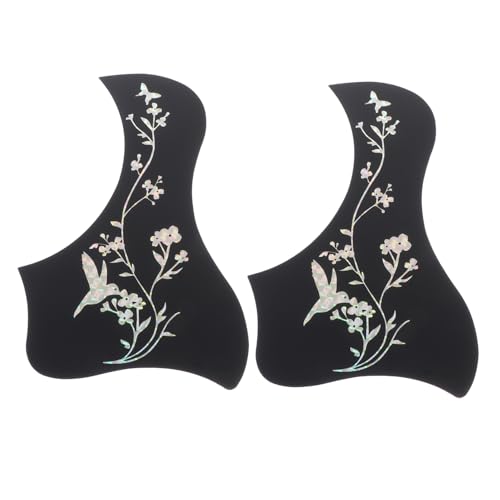 PLAFOPE 2-teiliges Gitarren-schlagbrett-Aufkleber-Set Exquisites Schlagbrett Für 40/41 Zoll Gitarre Kratzplatten-Aufkleber Silberfarben Einfach Zu Installierende Gitarren-schutzplatte PLAFOPE 2-teiliges Gitarren-schlagbrett-Aufkleber-Set Exquisites Schlagbrett Für 40/41 Zoll Gitarre Kratzplatten-Aufkleber Silberfarben Einfach Zu Installierende Gitarren-schutzplatte von PLAFOPE