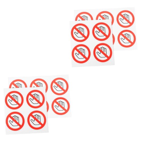 PLAFOPE 20 Stk Pole Berühren Sie Den Vinylaufkleber Nicht Aufkleber Für Schalttafeln Handwäsche Unterlage Bitte Nicht Berühren, Kleines Schild Selbstklebendes Vinyl von PLAFOPE