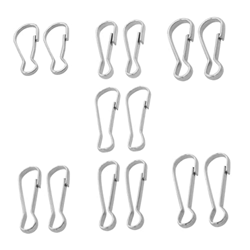 PLAFOPE 30Stücke Lanyard Haken Clip Metall Schlüsselanhänger für Schlüsselringe Handwerk Outdoor Aktivitäten Camping Angeln PLAFOPE 30Stücke Lanyard Haken Clip Metall Schlüsselanhänger für Schlüsselringe Handwerk Outdoor Aktivitäten Camping Angeln von PLAFOPE