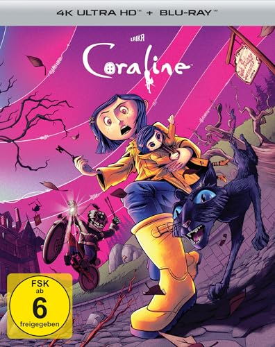 Coraline (Steelbook, 4K-UHD+Blu-ray) von Plaion Pictures